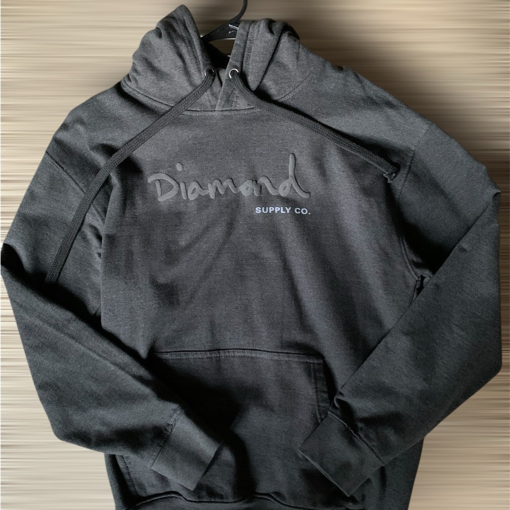 Diamond Supply Co Gray Pullover Sweater Relaxed Fit